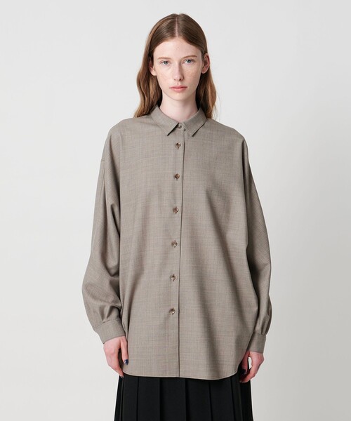 Steven Alan（スティーブンアラン）の「＜Steven Alan＞ドルマン スリーブ シャツ（シャツ/ブラウス・レディース・ブラック/ベージュ/ダークグレー・M/S）」の13枚目の写真