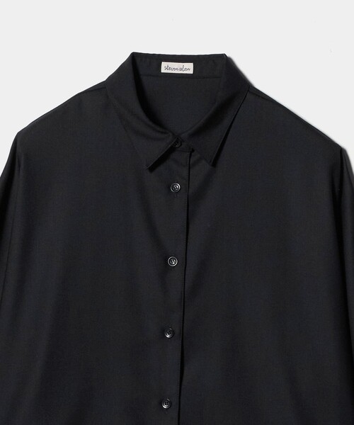 Steven Alan（スティーブンアラン）の「＜Steven Alan＞ドルマン スリーブ シャツ（シャツ/ブラウス・レディース・ブラック/ベージュ/ダークグレー・M/S）」の6枚目の写真