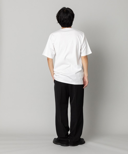 kuros'(クロス)の「mono-kuros' コットン レギュラー Tシャツ(Tシャツ/カットソー・メンズ・ホワイト/ブラック・MEDIUM/LARGE/X-LARGE)」の6枚目の写真