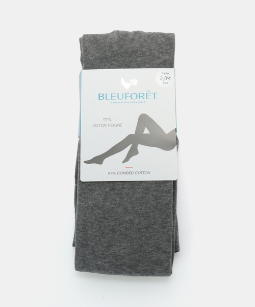 BLEU FORET / ブルーフォレ VELVET COMBED コットンタイツ（タイツ