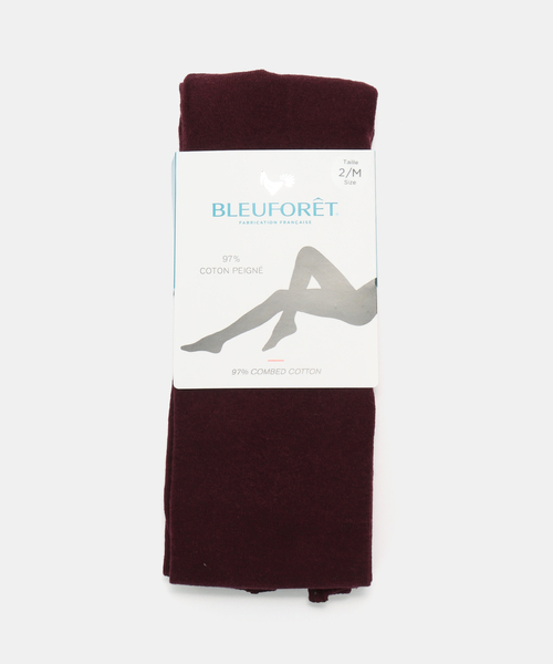 BLEU FORET / ブルーフォレ VELVET COMBED コットンタイツ（タイツ