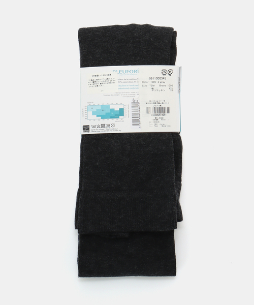 BLEU FORET / ブルーフォレ VELVET COMBED コットンタイツ（タイツ