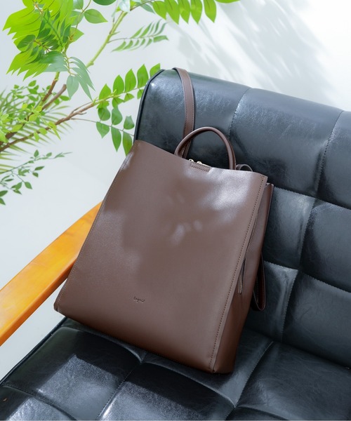 Ungrid(アングリッド)の「【Ungrid/アングリッド】 2way軽量トートリュック(バックパック/リュック・レディース・ブラック/ベージュ/キャメル/ダークブラウン・FREE)」の3枚目の写真