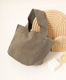 l'atelier Nuuit（アトリエヌイ）の「ウォッシュドコットン  ラウンドバッグ S（トートバッグ）」