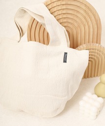 l'atelier Nuuit（アトリエヌイ）の「ウォッシュドコットン  ラウンドバッグ S（トートバッグ）」