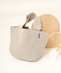 l'atelier Nuuit（アトリエヌイ）の「ウォッシュドコットン  ラウンドバッグ S（トートバッグ）」