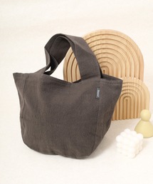 l'atelier Nuuit（アトリエヌイ）の「ウォッシュドコットン  ラウンドバッグ S（トートバッグ）」