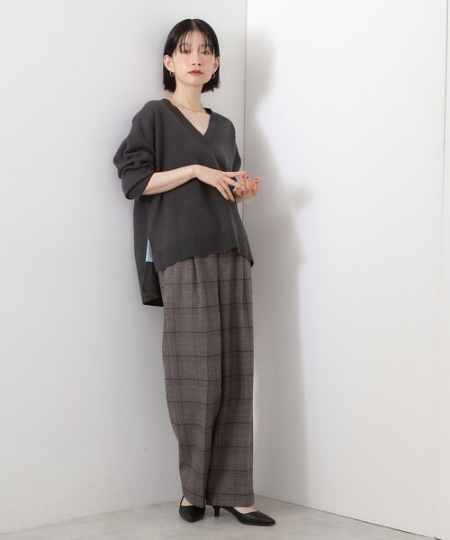 THE SHOP TK (ザ ショップ ティーケー )の「【体型カバー】ゆったり サイドスリットニット(ニット/セーター・レディース・ライトブルー/ナチュラル/グレー/スミクロ・12/13)」の11枚目の写真