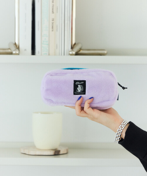 COBMASTER(コブマスター)の「Cobmaster/コブマスター 別注Fluffy square pouch M(ポーチ・メンズ・ブラック/グリーン/ピンク/ラベンダー/ベージュ・ONE SIZE)」の4枚目の写真