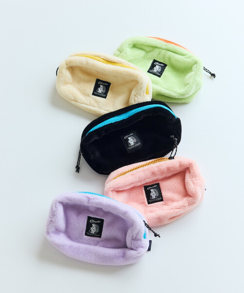 COBMASTER(コブマスター)の「Cobmaster/コブマスター 別注Fluffy square pouch M(ポーチ・メンズ・ブラック/グリーン/ピンク/ラベンダー/ベージュ・ONE SIZE)」の6枚目の写真