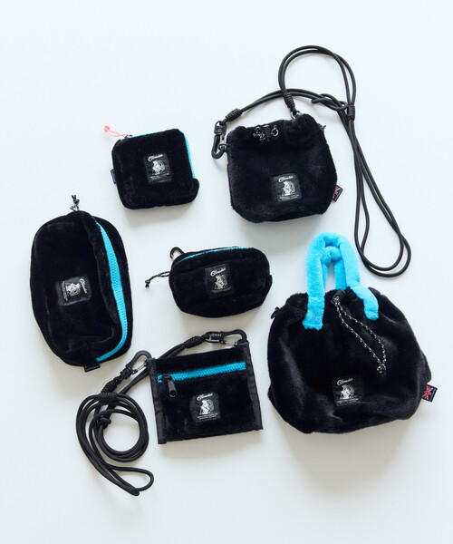 COBMASTER(コブマスター)の「Cobmaster/コブマスター 別注Fluffy square pouch M(ポーチ・メンズ・ブラック/グリーン/ピンク/ラベンダー/ベージュ・ONE SIZE)」の12枚目の写真