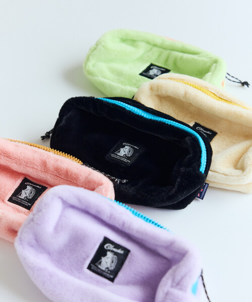 COBMASTER(コブマスター)の「Cobmaster/コブマスター 別注Fluffy square pouch M(ポーチ・メンズ・ブラック/グリーン/ピンク/ラベンダー/ベージュ・ONE SIZE)」の14枚目の写真