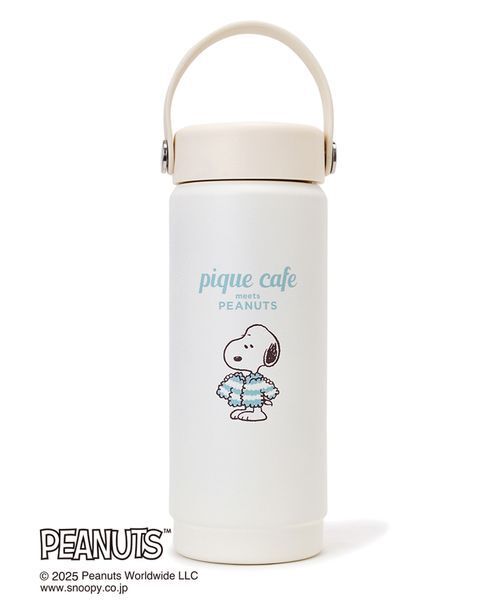 gelato pique(ジェラートピケ)の「【PEANUTS】オリジナルアート マグボトル(グラス/マグカップ/タンブラー・レディース・キャメル/ライトブルー・F)」の3枚目の写真