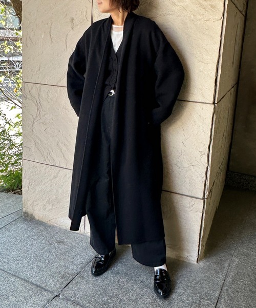 カシミヤブレンド】リバーロングコート（その他アウター）｜R-ISM