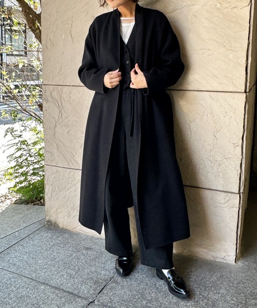 カシミヤブレンド】リバーロングコート（その他アウター）｜R-ISM