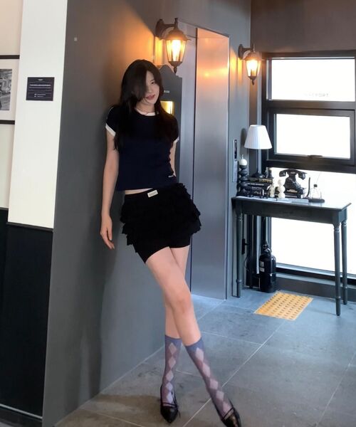 ROCKCAKE(ロックケーキ)の「Sports 96 Lace Crop Top - Navy(Tシャツ/カットソー・レディース・その他・MEDIUM/SMALL)」の9枚目の写真