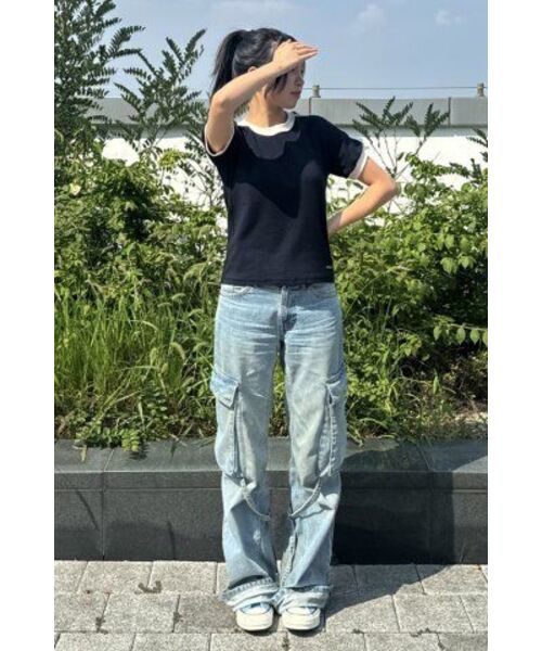 ROCKCAKE(ロックケーキ)の「Sports 96 Lace Crop Top - Navy(Tシャツ/カットソー・レディース・その他・MEDIUM/SMALL)」の11枚目の写真