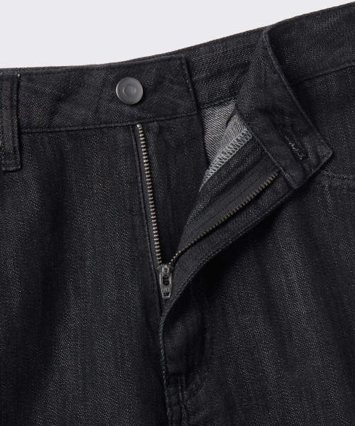 MUSINSA STANDARD（ムシンサスタンダード）の「リネンライクエクストラワイドデニムパンツ[ローブラック]（デニムパンツ・メンズ・その他・29/30/31/33/26/27/28/40/38/42/36/34/32）」の5枚目の写真