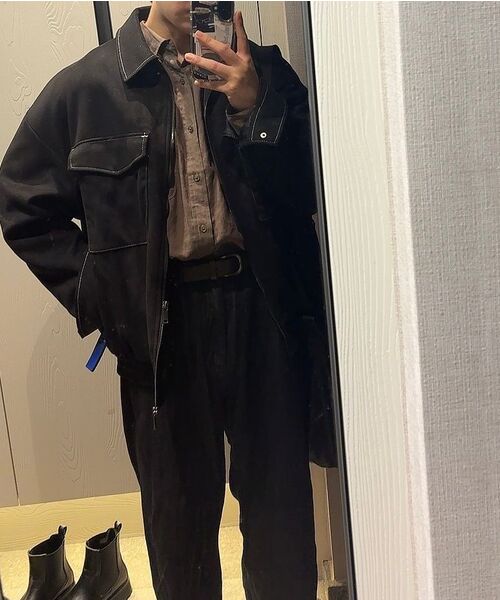 MUSINSA STANDARD（ムシンサスタンダード）の「リネンライクエクストラワイドデニムパンツ[ローブラック]（デニムパンツ・メンズ・その他・29/30/31/33/26/27/28/40/38/42/36/34/32）」の11枚目の写真