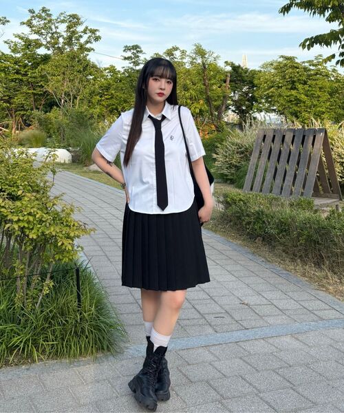 ZEROSTREET（ゼロストリート）の「[7カラー] ウ wrinkleフリーシャツ（シャツ/ブラウス・レディース・スカイブルー/ホワイト×ホワイト/ブルー/ブラウン/Lilac/PINK/ホワイト/ネイビー/Beige/イエロー・MEDIUM/SMALL）」の12枚目の写真
