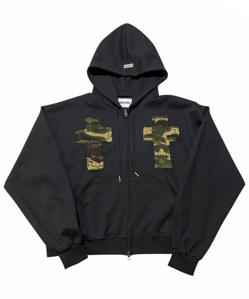 SK8ER ROCK(スケーターロック)の「Striking Cross Sweat Hood Zip-Up ((black))(パーカー・レディース・その他・FREE)」の1枚目の写真