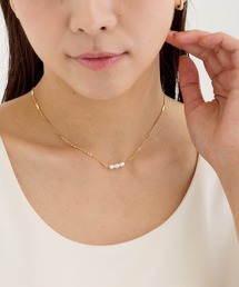 CALIN　STANDARD（カリンスタンダード）の「◆金属アレルギー対応◆◆made in japan◆マグネットポイントパールネックレス（ネックレス）」