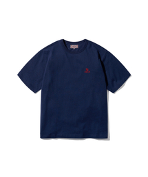 AECA（エイカ）の「EVERYDAY AECA CLOVER HALF SLEEVE TEE-NAVY（Tシャツ/カットソー）」
