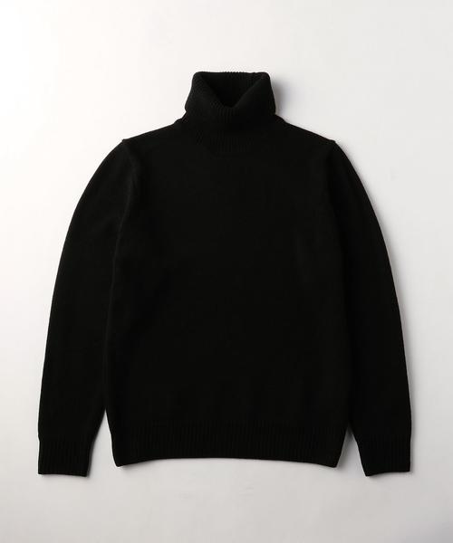 UNITED ARROWS(ユナイテッドアローズ)の「UAS ウール アクリル ローゲージ タートルネック ニット◆(ニット/セーター・メンズ・ホワイト/ブラック・MEDIUM/LARGE/X-LARGE/SMALL/XX-LARGE)」の2枚目の写真