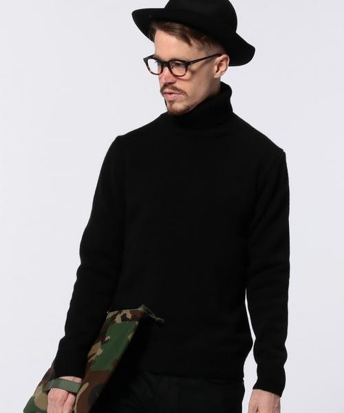 UNITED ARROWS(ユナイテッドアローズ)の「UAS ウール アクリル ローゲージ タートルネック ニット◆(ニット/セーター・メンズ・ホワイト/ブラック・MEDIUM/LARGE/X-LARGE/SMALL/XX-LARGE)」の6枚目の写真