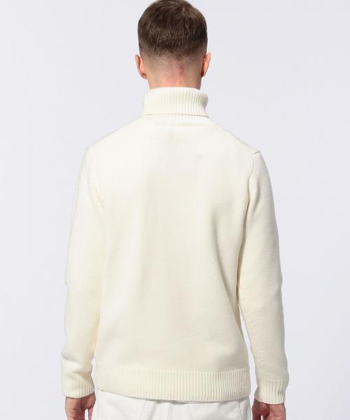 UNITED ARROWS(ユナイテッドアローズ)の「UAS ウール アクリル ローゲージ タートルネック ニット◆(ニット/セーター・メンズ・ホワイト/ブラック・MEDIUM/LARGE/X-LARGE/SMALL/XX-LARGE)」の7枚目の写真