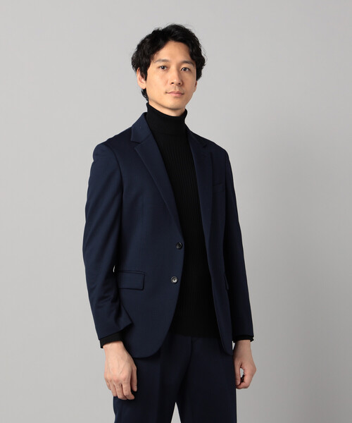 COMME CA MEN（コムサメン）の「【セットアップ対応】ハイゲージ千鳥 テーラードジャケット（テーラードジャケット・メンズ・ネイビー/チャコールグレー・M/L/S）」の2枚目の写真
