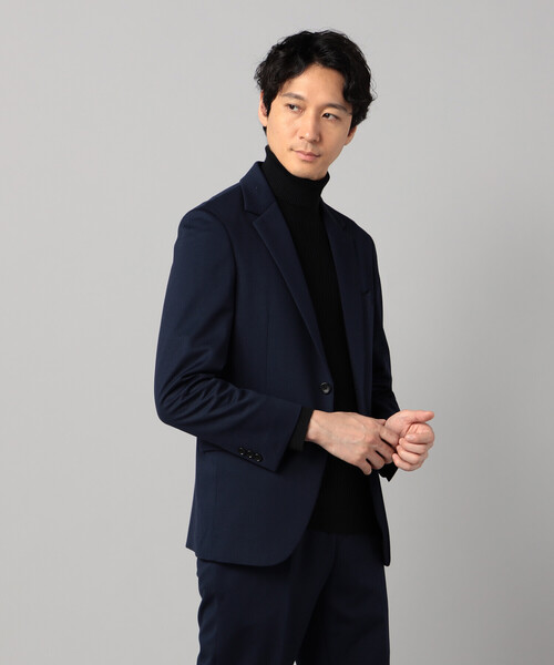 COMME CA MEN（コムサメン）の「【セットアップ対応】ハイゲージ千鳥 テーラードジャケット（テーラードジャケット・メンズ・ネイビー/チャコールグレー・M/L/S）」の20枚目の写真