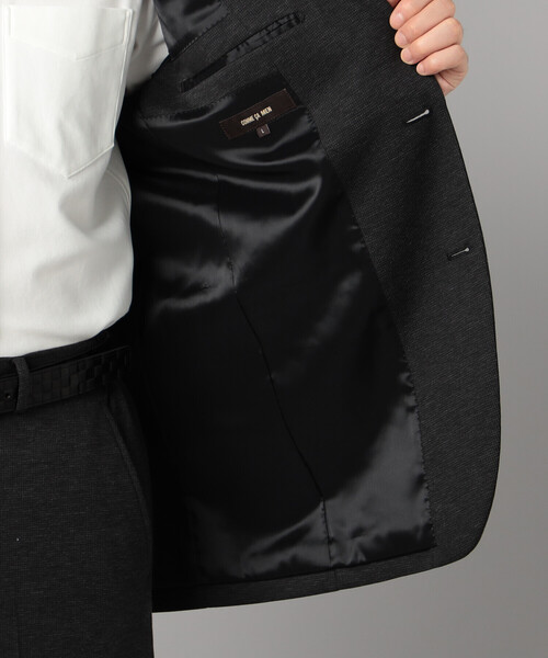 COMME CA MEN（コムサメン）の「【セットアップ対応】ハイゲージ千鳥 テーラードジャケット（テーラードジャケット・メンズ・ネイビー/チャコールグレー・M/L/S）」の6枚目の写真