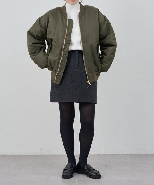 SHENERY（シーナリー）の「ウールミニスカート（スカート・レディース・グレー/ブラック・36/38）」の3枚目の写真