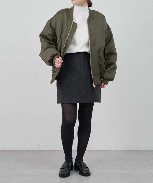 SHENERY（シーナリー）の「ウールミニスカート（スカート・レディース・グレー/ブラック・36/38）」の6枚目の写真