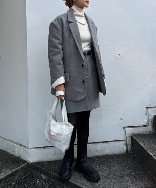 SHENERY（シーナリー）の「ウールミニスカート（スカート・レディース・グレー/ブラック・36/38）」の16枚目の写真