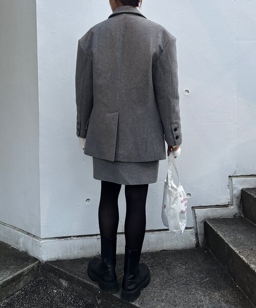 SHENERY（シーナリー）の「ウールミニスカート（スカート・レディース・グレー/ブラック・36/38）」の19枚目の写真