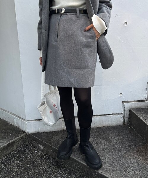 SHENERY（シーナリー）の「ウールミニスカート（スカート・レディース・グレー/ブラック・36/38）」の20枚目の写真