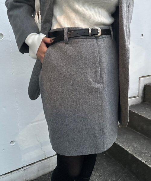 SHENERY（シーナリー）の「ウールミニスカート（スカート・レディース・グレー/ブラック・36/38）」の21枚目の写真