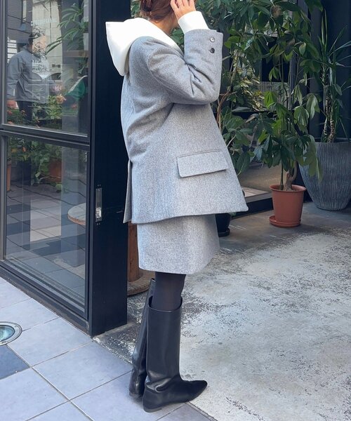 SHENERY（シーナリー）の「ウールミニスカート（スカート・レディース・グレー/ブラック・36/38）」の11枚目の写真