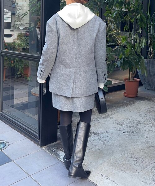 SHENERY（シーナリー）の「ウールミニスカート（スカート・レディース・グレー/ブラック・36/38）」の13枚目の写真