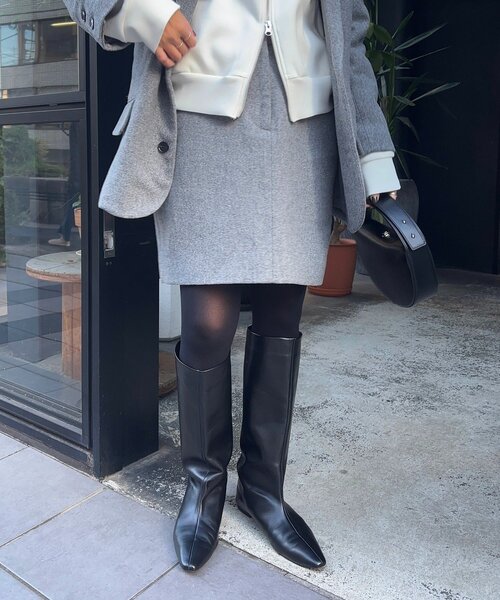 SHENERY（シーナリー）の「ウールミニスカート（スカート・レディース・グレー/ブラック・36/38）」の8枚目の写真
