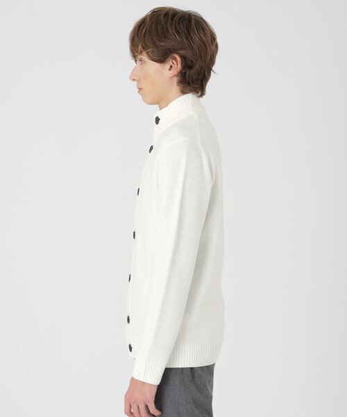 BLACK LABEL CRESTBRIDGE（ブラックレーベル・クレストブリッジ）の「ハイネックカーディガン（カーディガン/ボレロ・メンズ・ライトグレー/ネイビー/ブラック/オフホワイト・M/L/XL）」の6枚目の写真