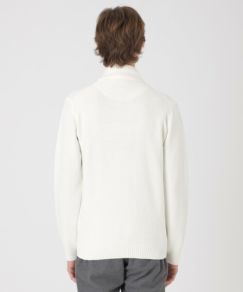 BLACK LABEL CRESTBRIDGE（ブラックレーベル・クレストブリッジ）の「ハイネックカーディガン（カーディガン/ボレロ・メンズ・ライトグレー/ネイビー/ブラック/オフホワイト・M/L/XL）」の22枚目の写真