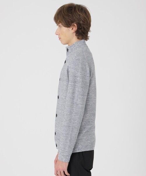 BLACK LABEL CRESTBRIDGE（ブラックレーベル・クレストブリッジ）の「ハイネックカーディガン（カーディガン/ボレロ・メンズ・ライトグレー/ネイビー/ブラック/オフホワイト・M/L/XL）」の18枚目の写真