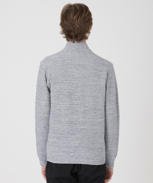 BLACK LABEL CRESTBRIDGE（ブラックレーベル・クレストブリッジ）の「ハイネックカーディガン（カーディガン/ボレロ・メンズ・ライトグレー/ネイビー/ブラック/オフホワイト・M/L/XL）」の17枚目の写真