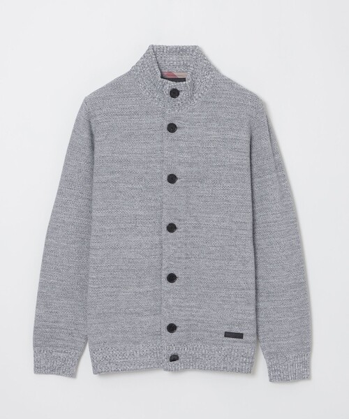 BLACK LABEL CRESTBRIDGE（ブラックレーベル・クレストブリッジ）の「ハイネックカーディガン（カーディガン/ボレロ・メンズ・ライトグレー/ネイビー/ブラック/オフホワイト・M/L/XL）」の15枚目の写真