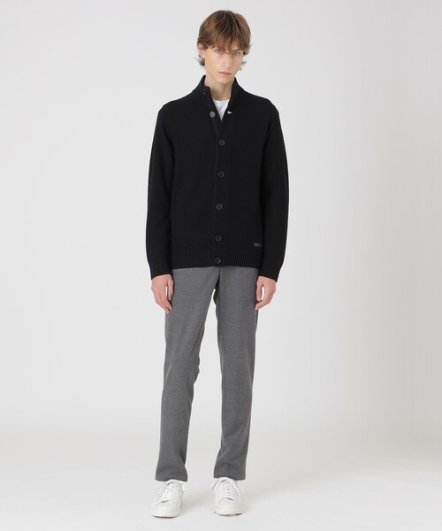 BLACK LABEL CRESTBRIDGE（ブラックレーベル・クレストブリッジ）の「ハイネックカーディガン（カーディガン/ボレロ・メンズ・ライトグレー/ネイビー/ブラック/オフホワイト・M/L/XL）」の14枚目の写真