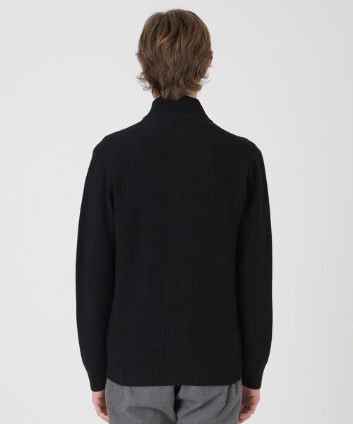 BLACK LABEL CRESTBRIDGE（ブラックレーベル・クレストブリッジ）の「ハイネックカーディガン（カーディガン/ボレロ・メンズ・ライトグレー/ネイビー/ブラック/オフホワイト・M/L/XL）」の12枚目の写真