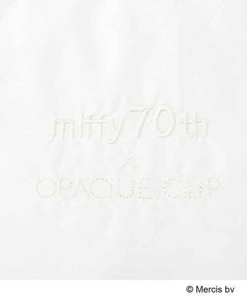 OPAQUE.CLIP（オペークドットクリップ）の「【コラボ】miffy ｘ OPAQUE.CLIP A4サイズ対応 軽量パフィートートバッグ（トートバッグ・レディース・オフホワイト/ブラック・00）」の14枚目の写真